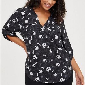 TORRID HARPER PULLOVER DISNEY THE NIGHTMARE BEFORE CHRISTMAS JACK SKELLINGTON